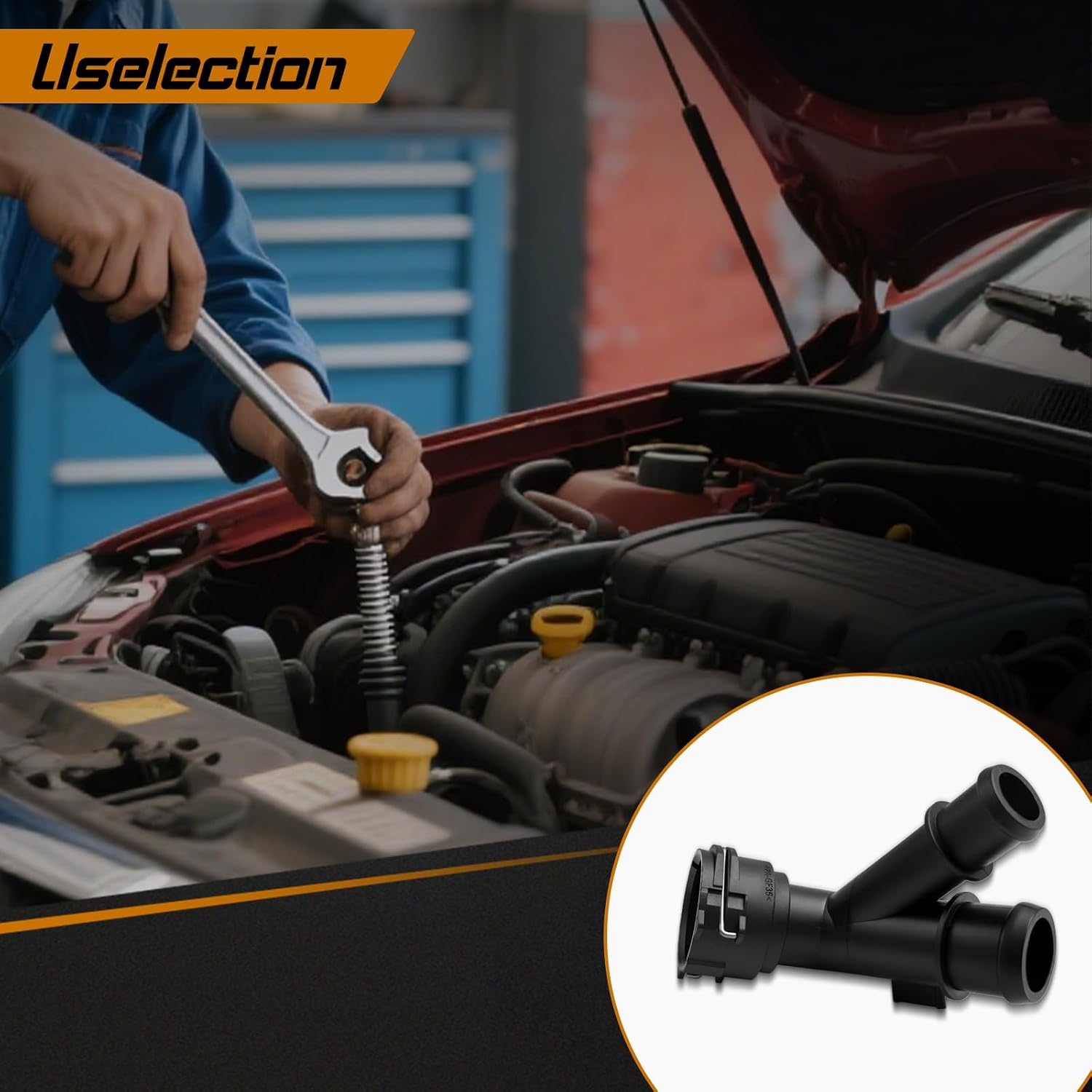 5Q0122291AL Coolant Hose Connector Coupler Compatible with Audi TT A1 A3 VW Golf B8 5Q0122291DA 5QD122291AF