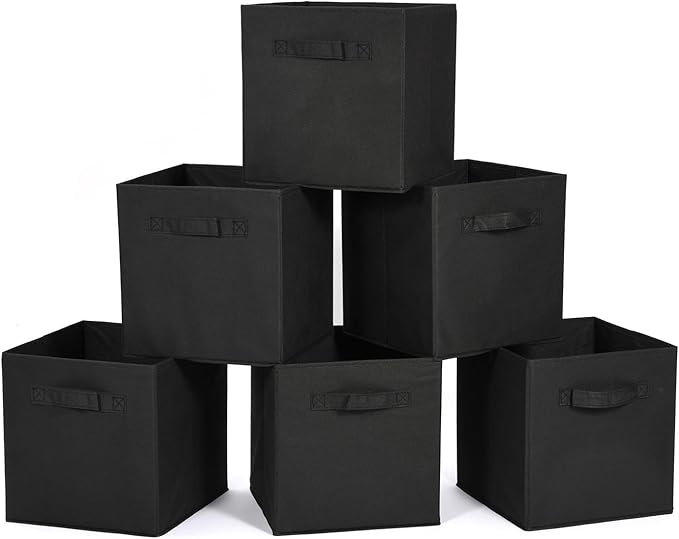 MaidMAX Cloth Storage Cubes Bins with Dual Handles for Home