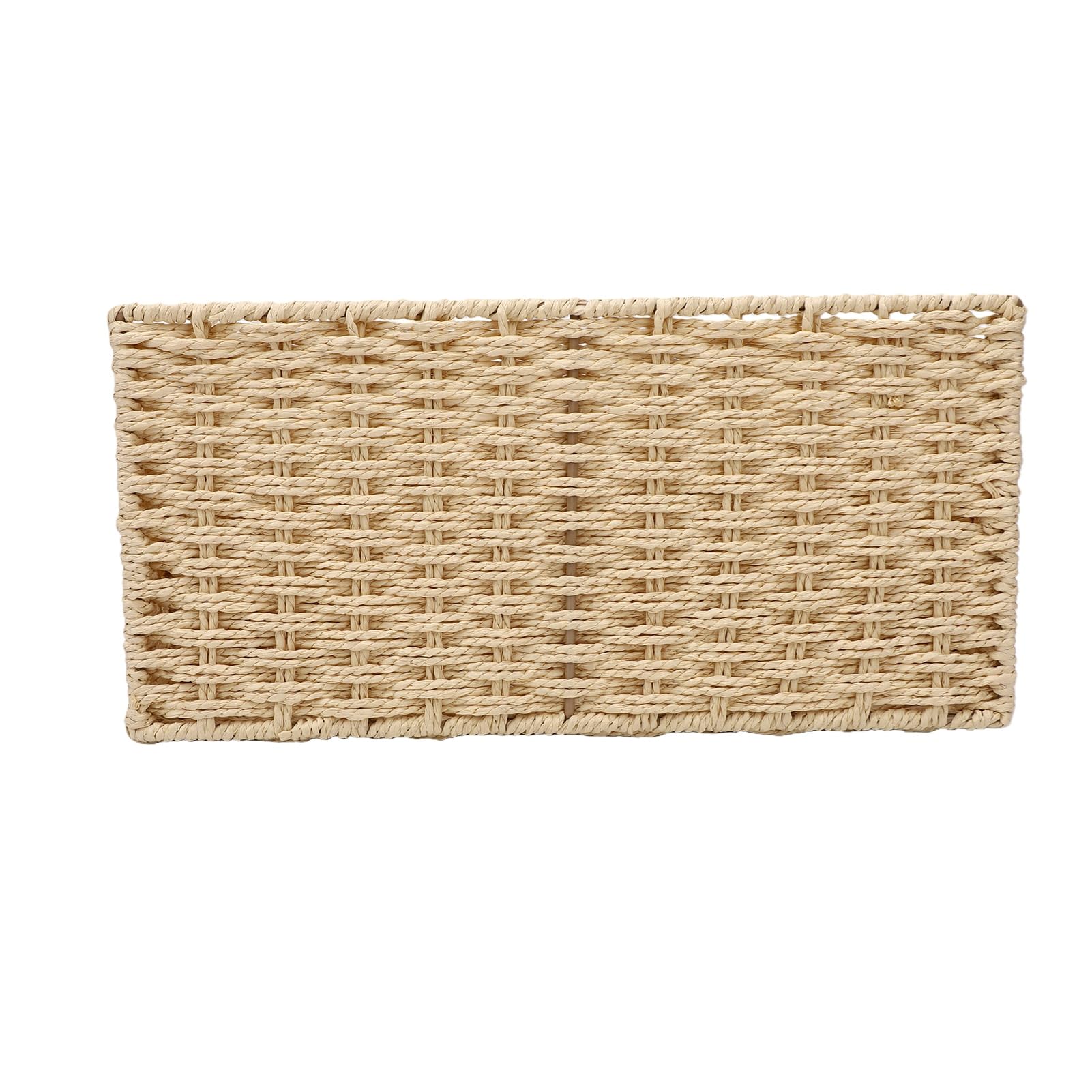banapoy Organisateur de Courrier tissé, 5 Compartiments pour Bureau (Beige)