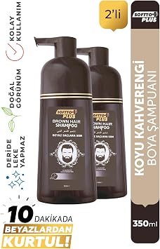 Softto Plus Brown Hair Koyu Kahverengi Boya  ampuan , 2 Adet, 350 ml