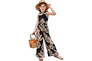 Exquisite Floral-Pattern Rompers for Girls