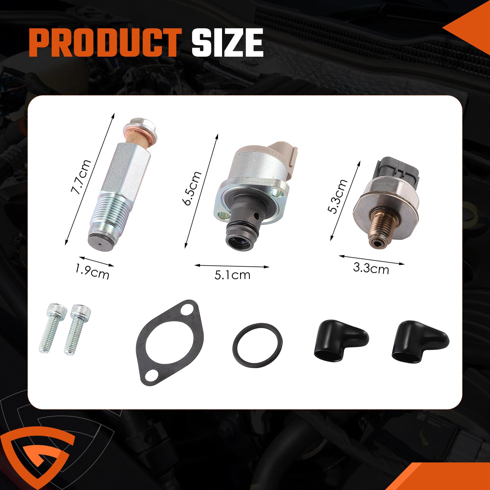 Kit de capteur de valve de pression de rail de pompe à carburant compatible avec Ford Transit 2.2 2.4 Peugeot Boxer 2.2 Citroën Relay 2.2-294200-0360, 294200-0160, 294009-0260