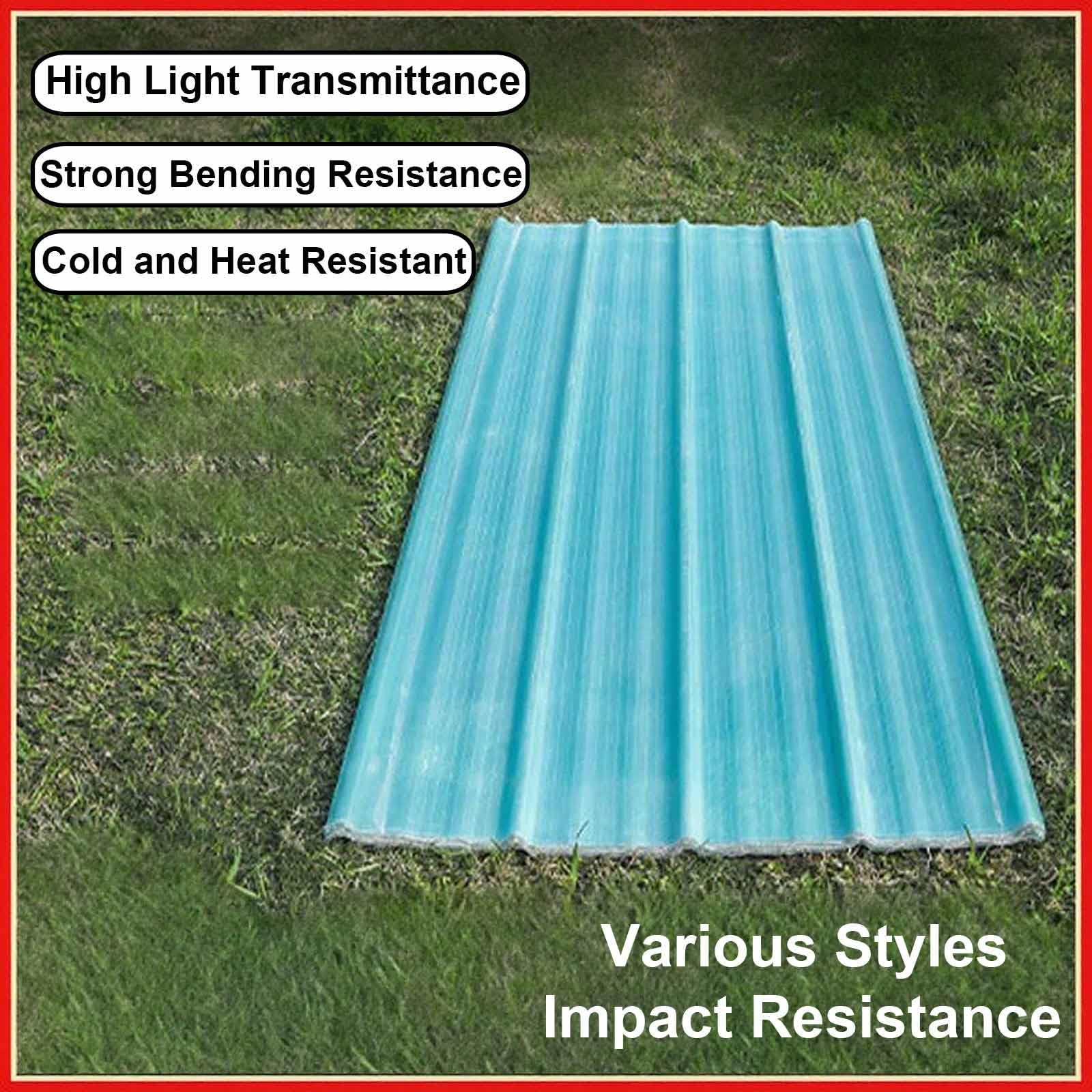 2x Placa Ondulada, Panel para Tejado Transparente, 1,50 mm Chapa Tejado Exterior, Placa de Iluminación Natural, Hojas de Techo Corrugado, Impermeable(35x71in/90x180cm)