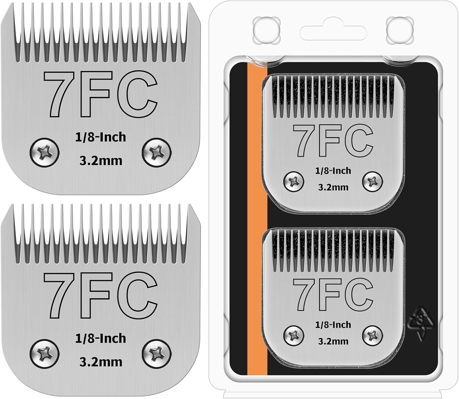 HONGNAL 7FC Detachable Pet Clipper Replacement Blades