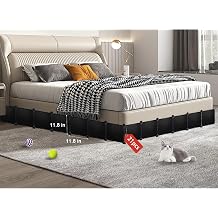 11.8" H 248" L Total Under Bed Blocker for Pets, MultiPurpose Bed Blockers | Fit Queen, King Beds Three Sides, Stops Pets Hiding Beneath Beds & Furniture, Easy to Install, with Connectors & Ties