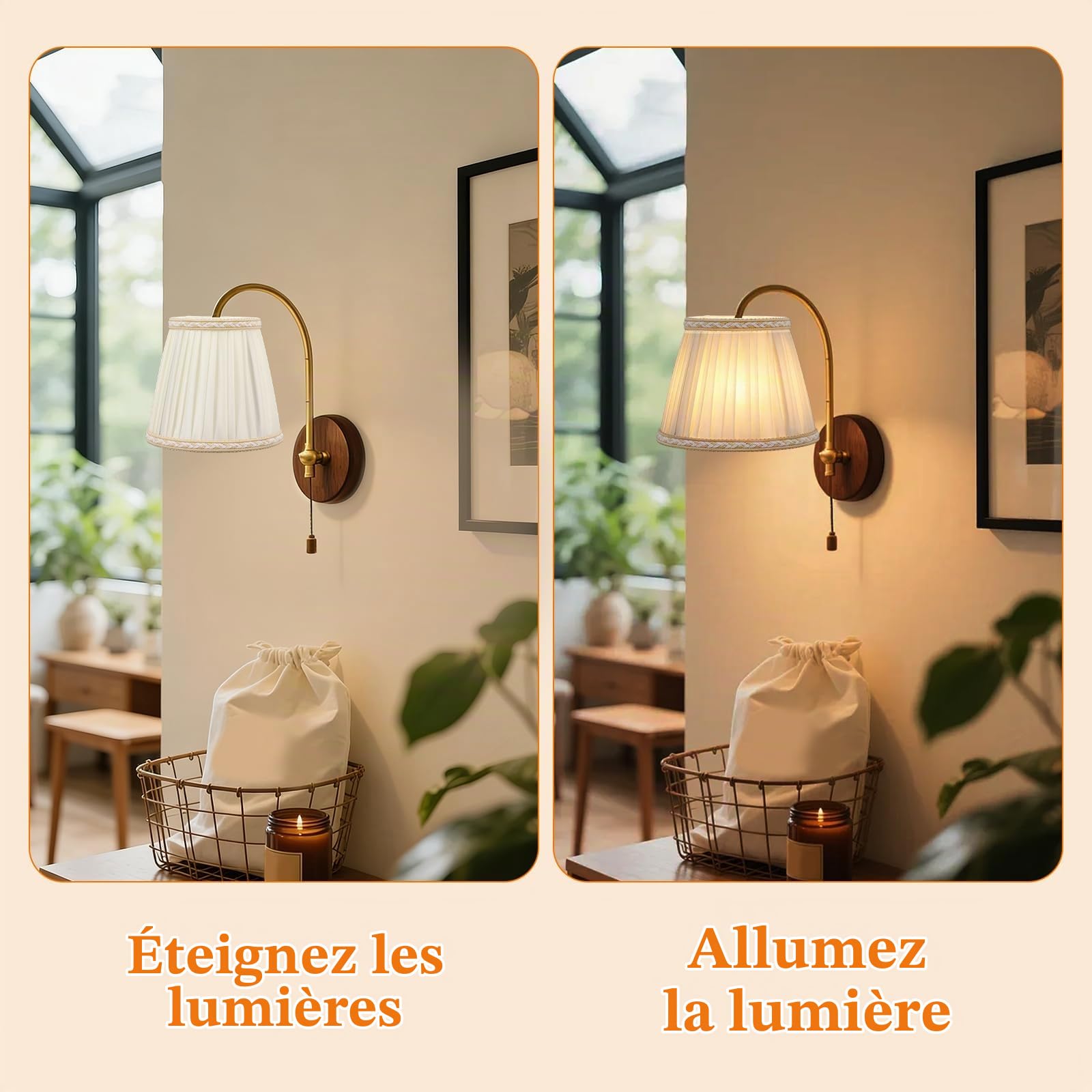 6 Pcs Abat-jour en Tissu, 9 x 13 x 14 cm Adapté aux Ampoules E14, Accessoires D'éclairage de Lustre de Chevet, D'abat-Jour Mural de Style Nordiques pour Lampes de Table, Lustres, Appliques Murales