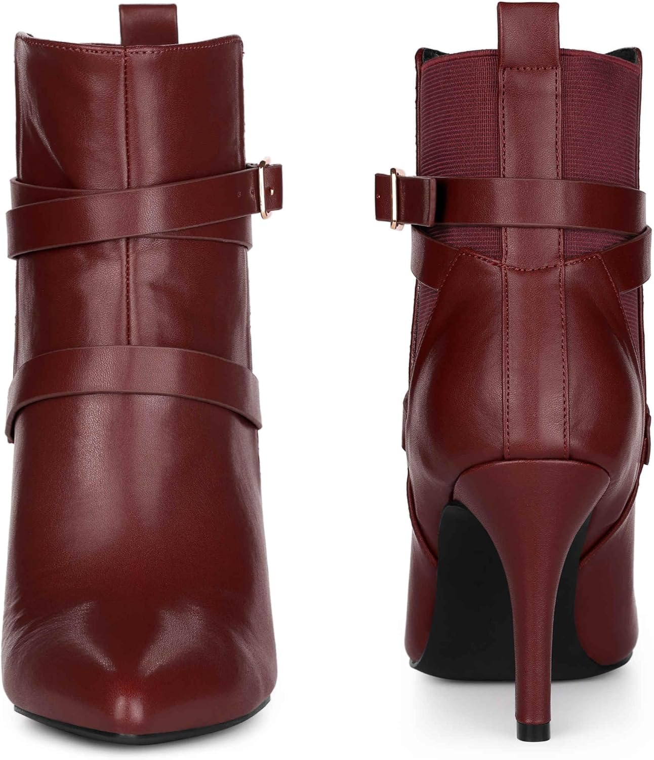 Perphy Chelsea Boots Pointy Toe Stiletto High Heel Ankle Boot for Women - Image 3
