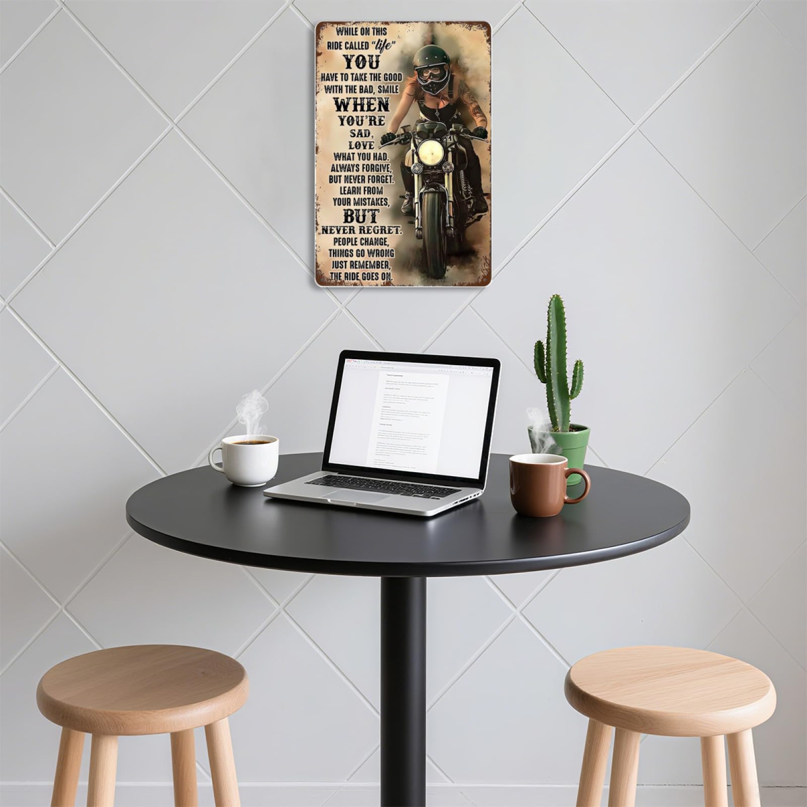 Targa Metallica Vintage Per Chitarra 20x30 Cm | Cartello Divertente Per Man Cave, Bar E Ufficio | Regalo Originale