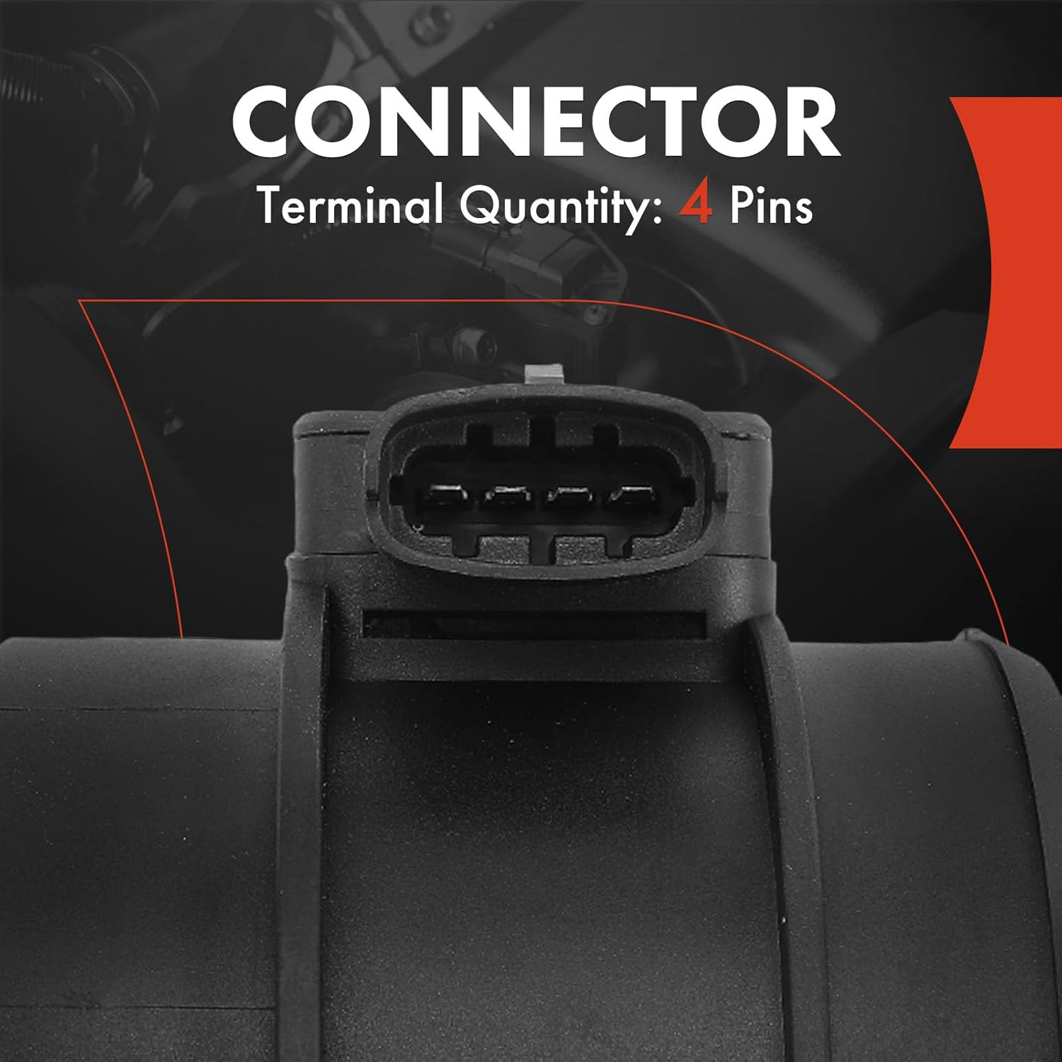 A-Premium Mass Air Flow Sensor with Housing Compatible with Cadillac XLR 2004 2005 2006 V8 4.6L, Replace# 12573350