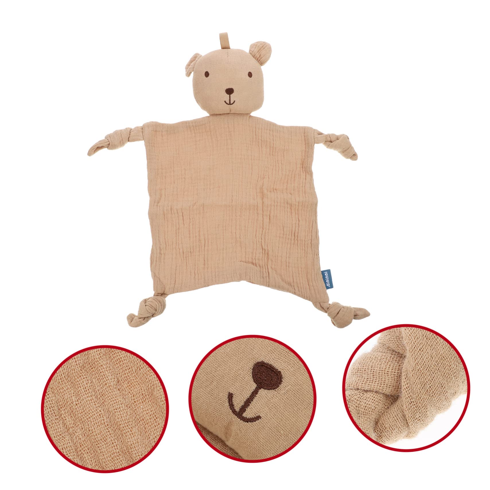 Serviette Apaisante Bébé Forme Lion - Coton Doux, 25 X 25 Cm - Pour Nouveau-né Et Tout-petit, Doudou Réconfortant