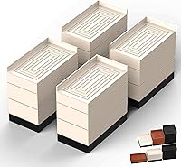 Vista 13 de Elevadores de muebles, Tclouda Soportes ajustables rectangulares para cama/sofá/escritorio/mesa/patas de silla/refrigerador de hasta 1.5, 3 y 4