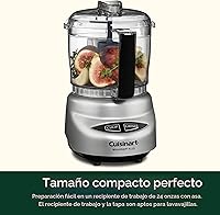 Vista 3 de Cuisinart Mini-Prep Plus Procesador de Alimentos, mini procesador de alimentos de 24 onzas para picar hierbas, verduras y queso duro, cuenco