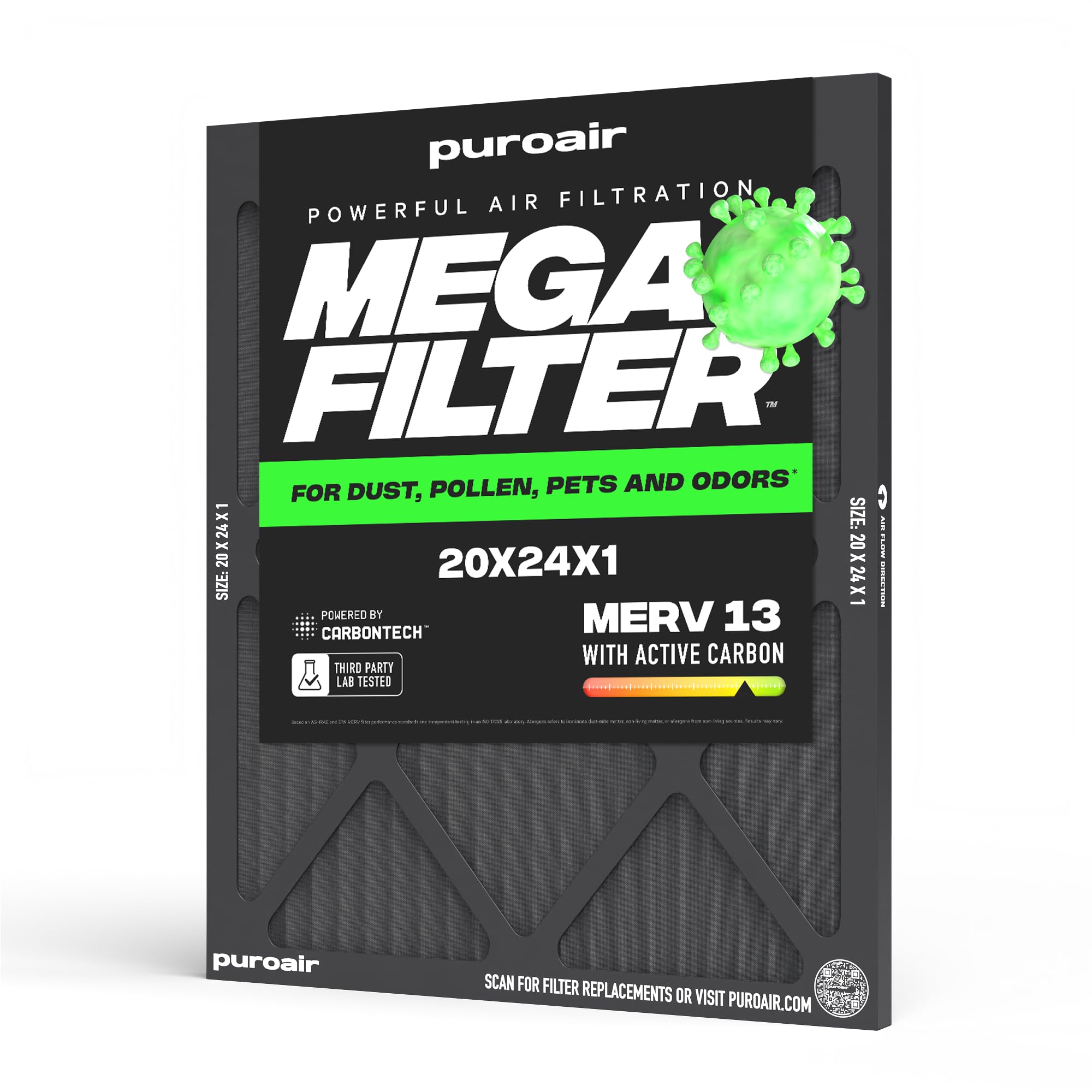 PuroAir MegaFilter 20x24x1 MERV 13