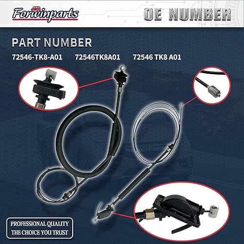 Miniatura 2 de Motor de cable de puerta corredera eléctrica de 2 piezas para Honda Odyssey 72546TK8A01 72546-TK8-A01 2011-2020