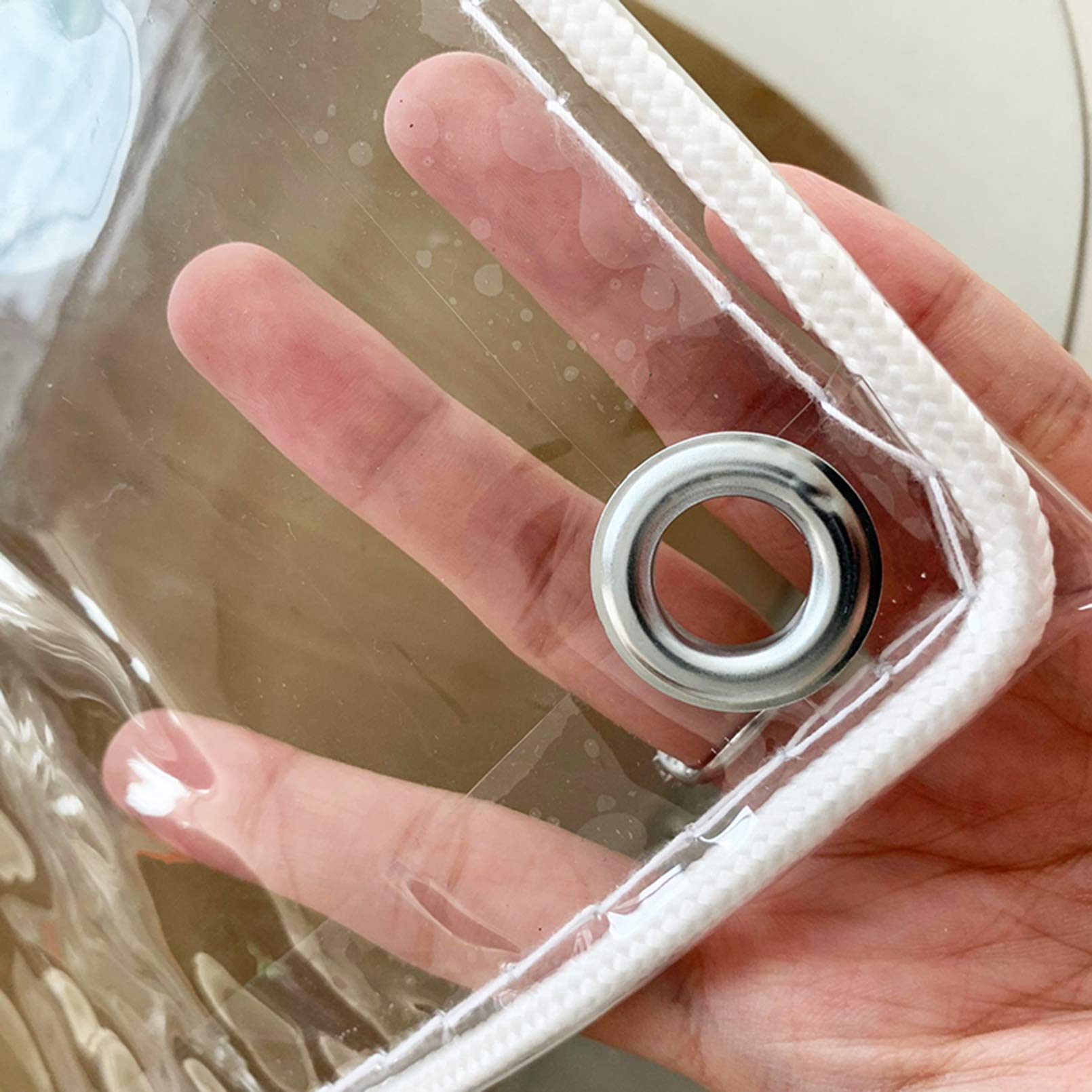 Bâche en PVC imperméable contre les déchirures avec œillets pour abri extérieur durable