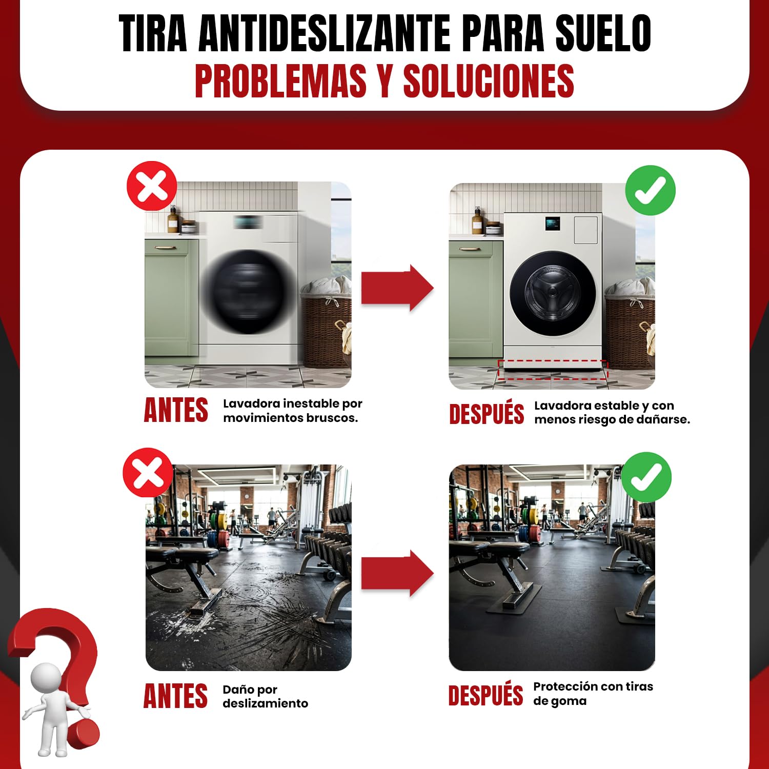Tiras de Goma SBR en Rollo Antideslizante, Resistentes a Aceites y Alta Durabilidad para Taller, Gimnasio, Aislamiento y Uso Industrial; 25, 50 Y 100 mm Ancho, 1, 3 y 6 m Largo, 3 y 5 mm Espesor