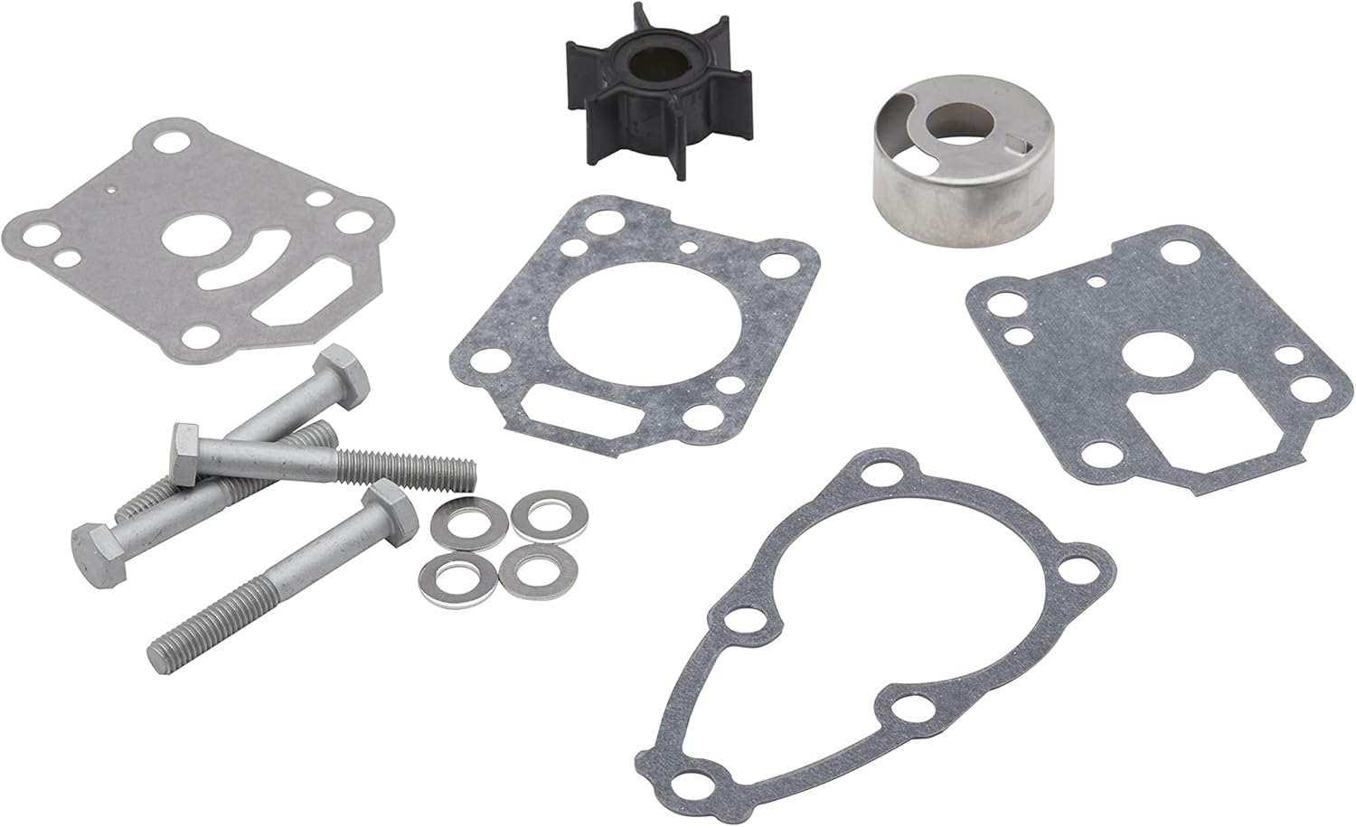 Quicksilver 8M0155395 Water Pump Impeller Repair Kit For Mercury 4 Through 6 Horspower 4-Stroke Outboards