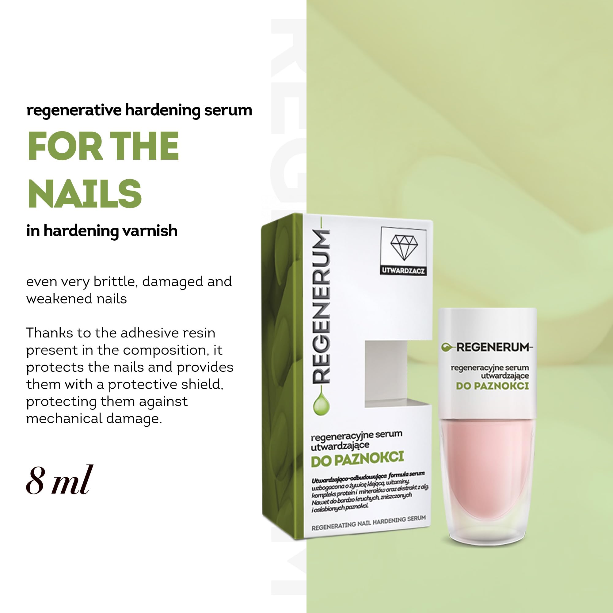 REGENERUM Sérum durcissant pour ongles, 8 ml