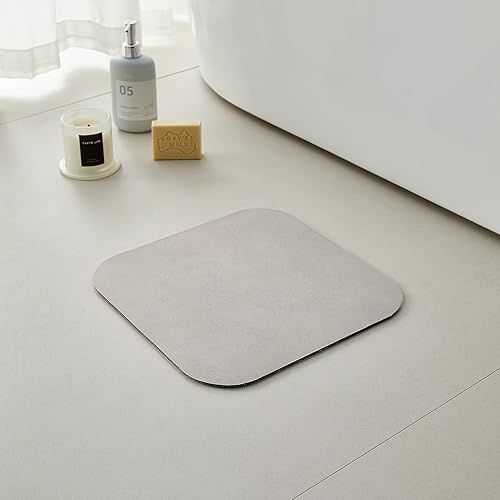 Miniatura 59 de Tapete de baño pequeño de secado rápido, antideslizante, lavable, delgado, absorbente, se adapta debajo de la puerta, tapete de baño perfecto para