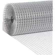 Hardware Cloth 1/2 inch Mesh 72 inch x 100 Foot 19 Gauge, Hot-Dip Galvanized After Welding, Wire Mesh Roll Chicken Wire Fencing Welded Wire Fence Roll