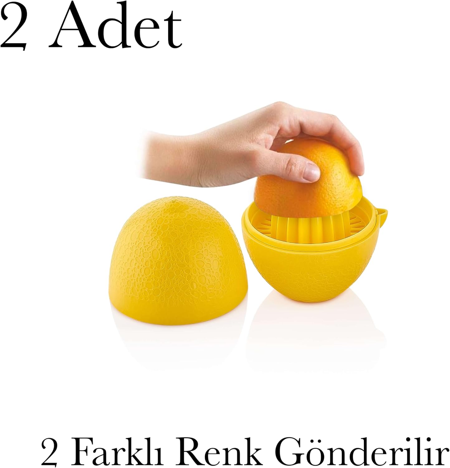 Limon Sıkacağı Bpa İçermez 2 Adet 2 Renk Limon Saklama Kabı Ve Limon Sıkacağı