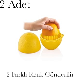 Limon Sıkacağı Bpa İçermez 2 Adet 2 Renk Limon Saklama Kabı Ve Limon Sıkacağı