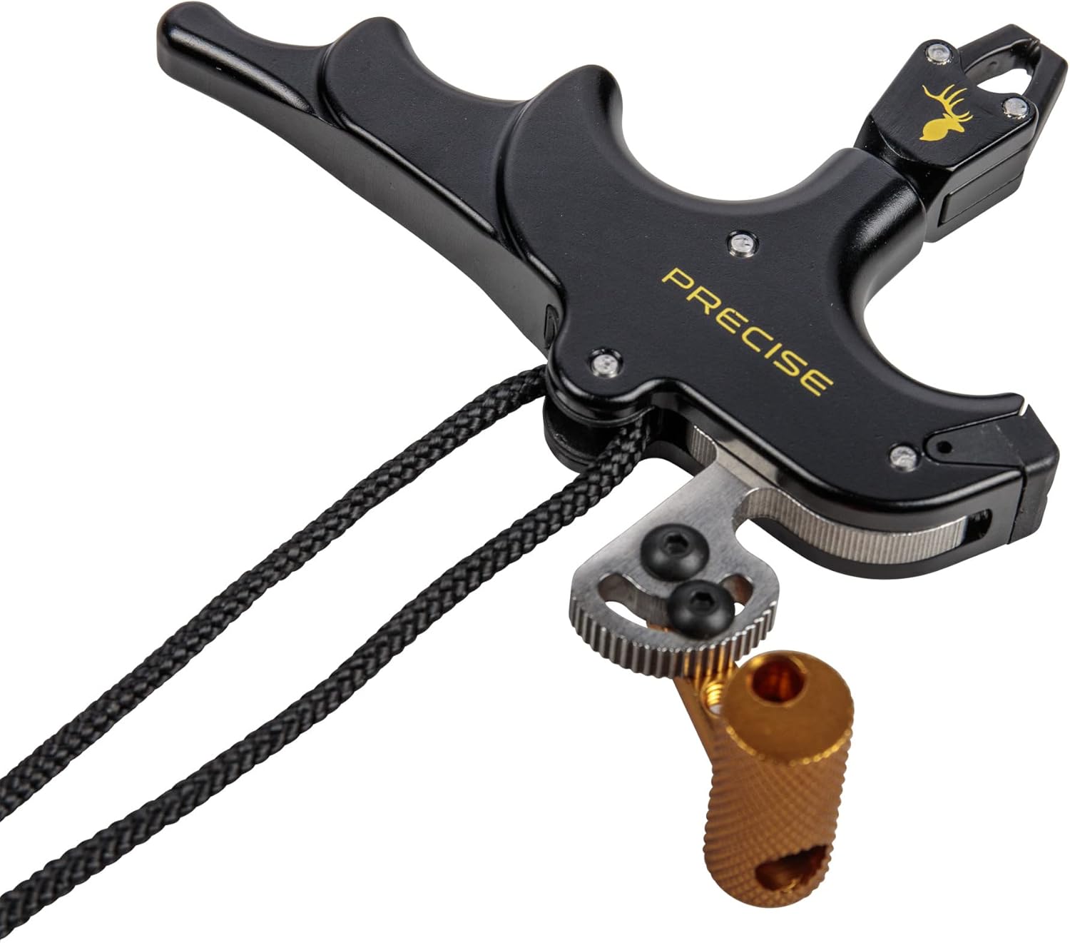 Trophy Ridge Precise Bow Release, 4-Finger T Handle Release, Includes Sling Wrist Strap, Torque Free Caliper-Style Head Rotates a Full 360-degrees, Multi-Position Thumb Trigger