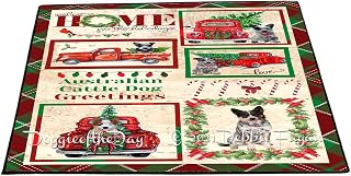 Doggie of the Day Australian Cattle Dog Floor Mat - Welcome Home for Christmas Holidays - Best Dog Doormat - Protector Decor - Unique Portrait Art - Premium Quality Decoration, 18"x24"