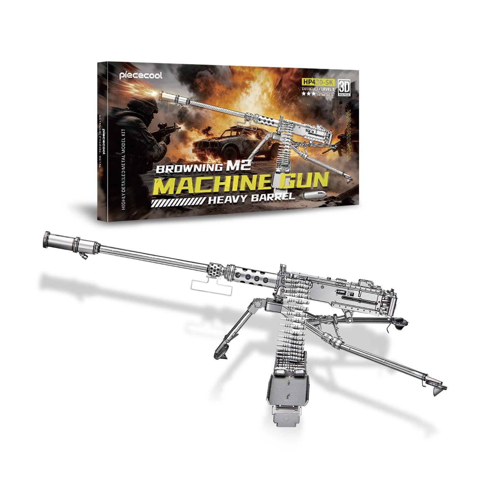 Piececool Puzzle Modellini Metallo Piececool Metal Puzzle 3D Fucile Da Cecchino SVD, Puzzle 3D Metallo, Modellini Per Acciaio Inossidabile, Regalo