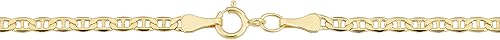 Miniatura 2 de Kooljewelry Tobillera Mariner de oro amarillo de 10 quilates 0091in 10 pulgadas 10 inches Metal