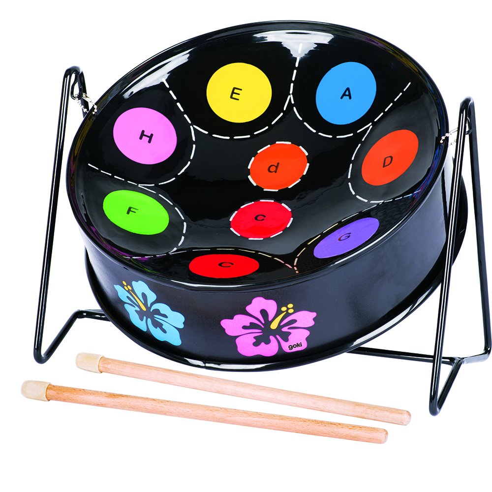 Goki 61908 - Steeldrum mit Notenmarkierung Steelpan