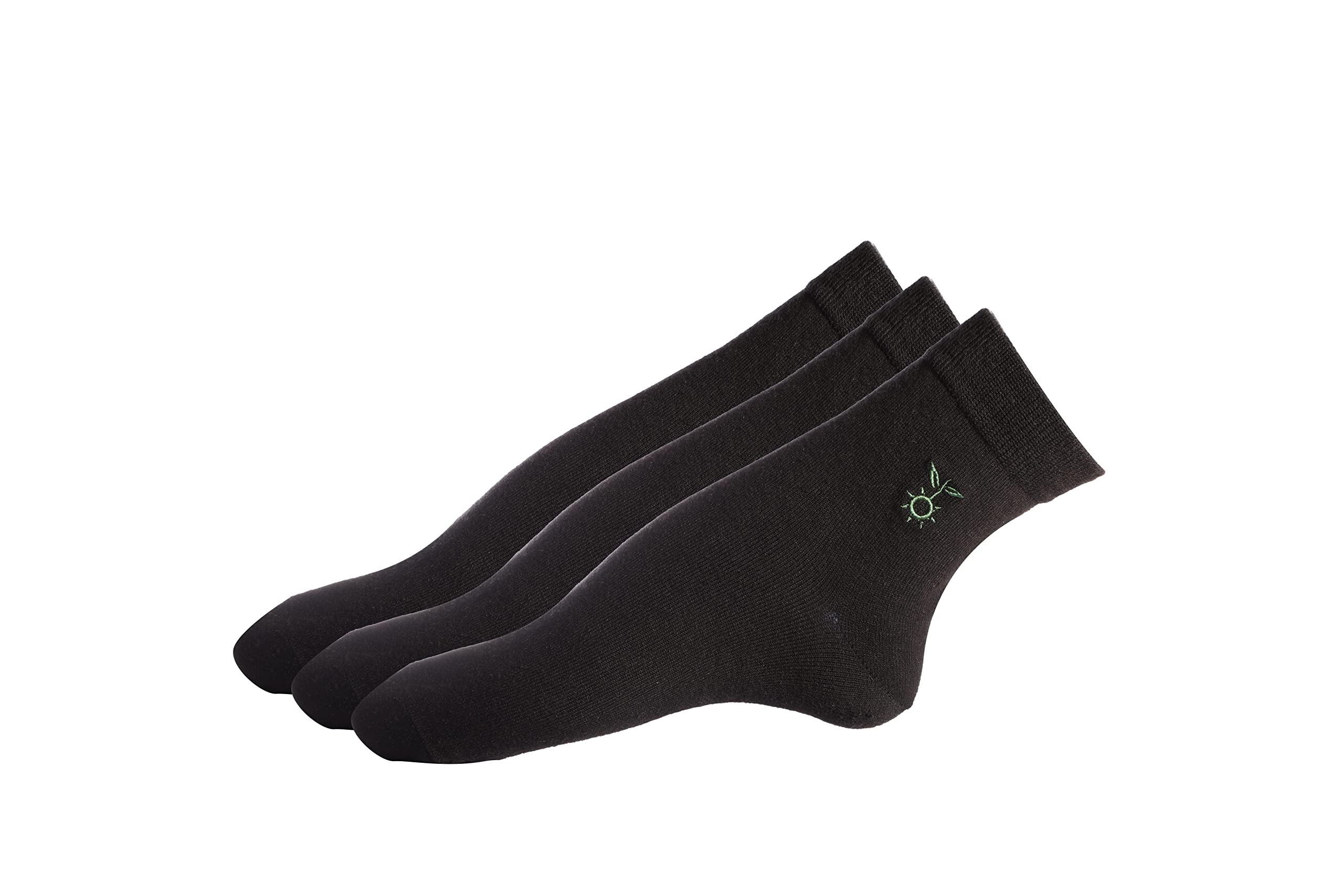 KONSCIOUS Hemp Blend Low Cut Soft Anti Slip Ankle Business Socks For Men Women Daily And Office Wear In Black Color Pack of 3 Pair-picture-13