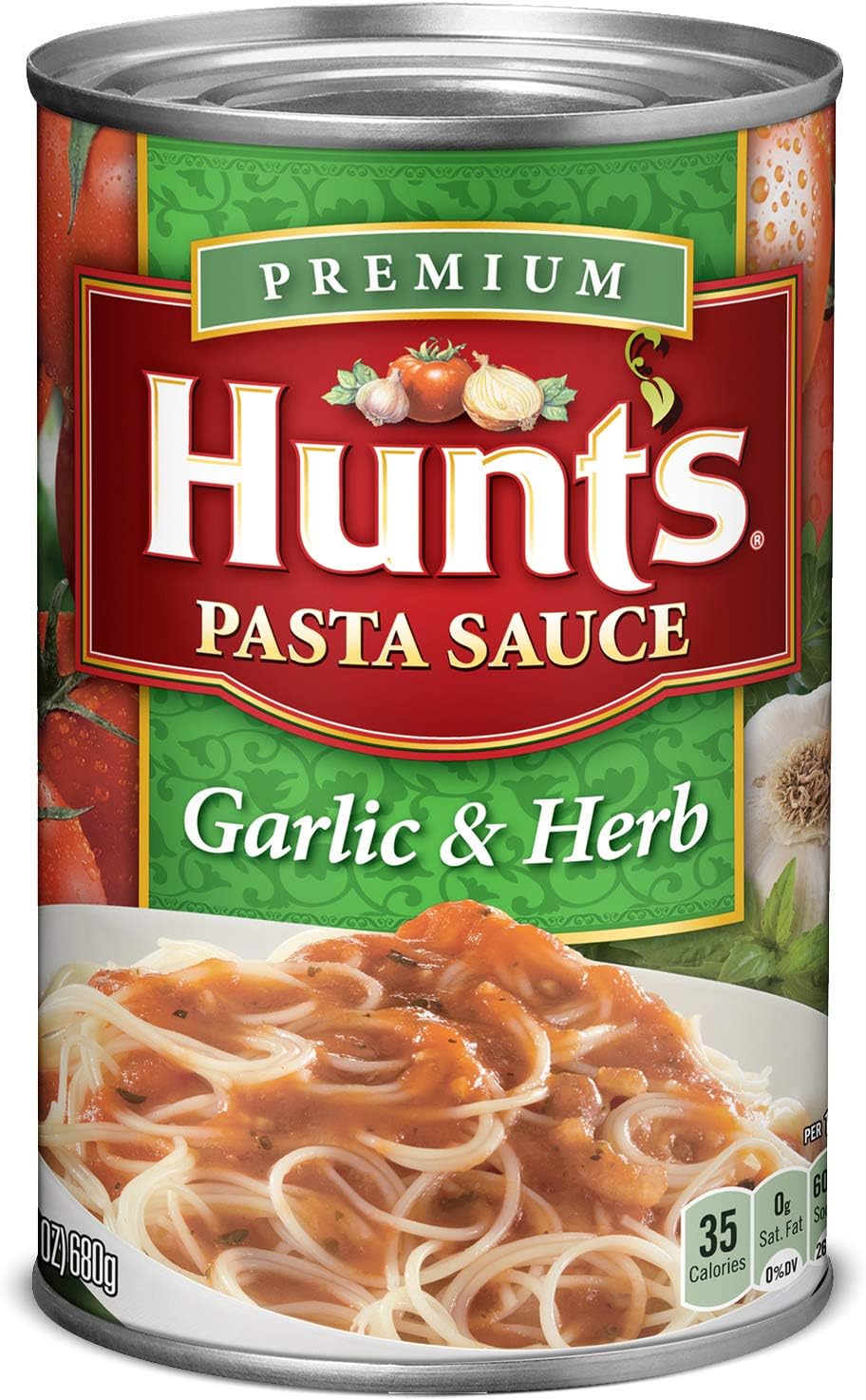 Hunt's Garlic & Herb Pasta Sauce, 24 oz (Pack of 6)