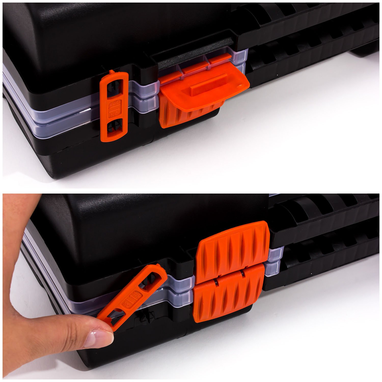 Scatola organizer doppia NOR 20" DUO con pareti rimovibili e 36 scomparti, 8 misure