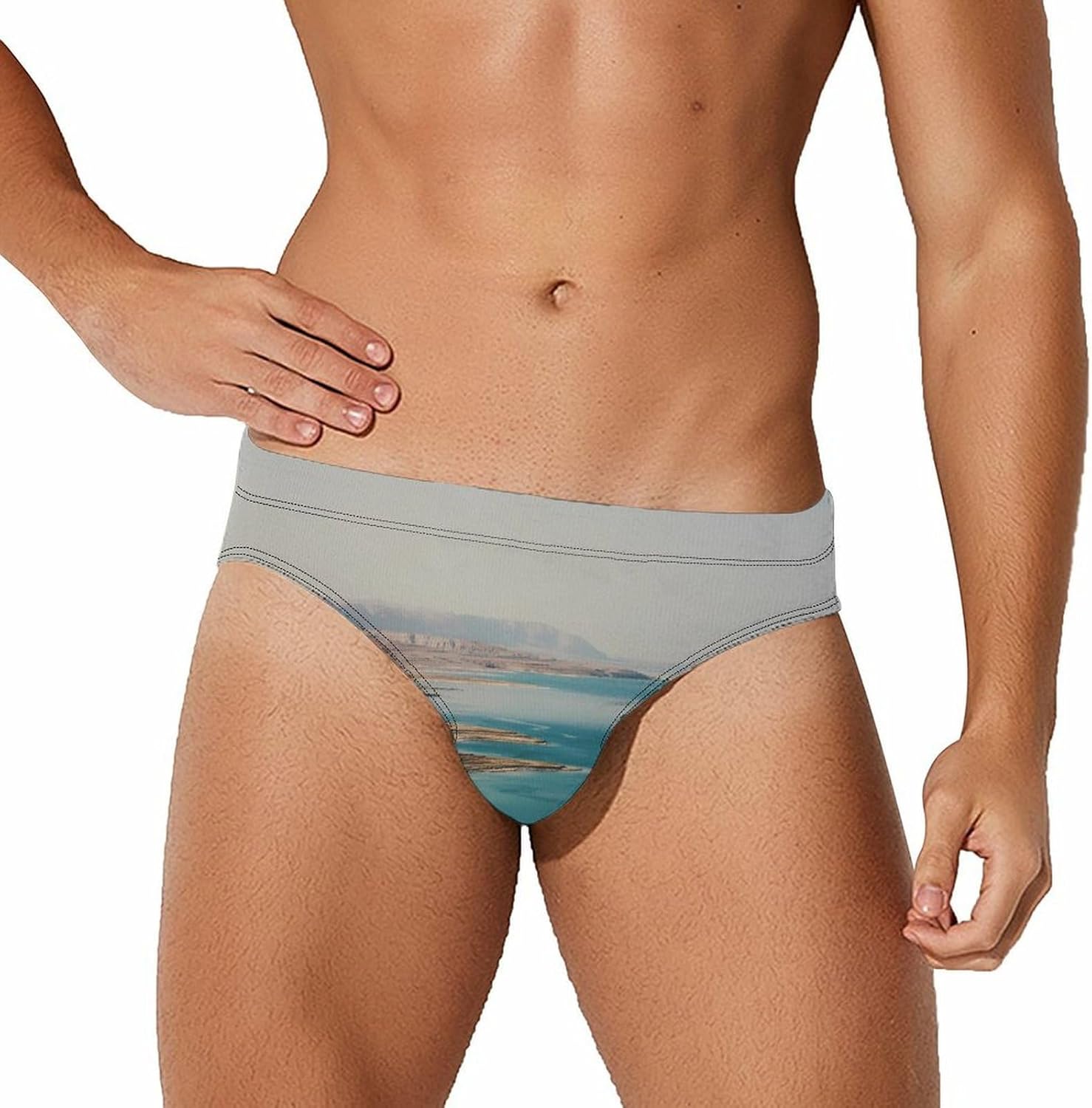 Dead Seal Men's Swimwear Bikini Swimming Briefs Stretchy Swimsuits Board Surf Shorts Trunks