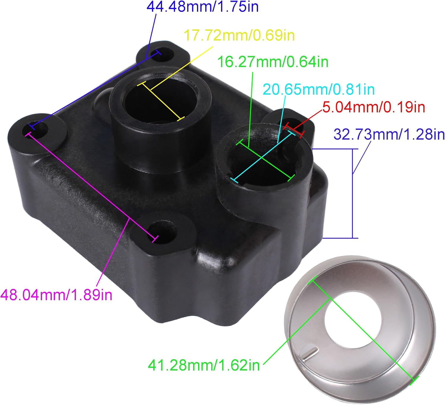 Boat Engine 348-65016-0 348-65016-1 348650160 348650161 348650160M 348650161M Water Pump Case Housing Upper w/Liner 348-65011-0 348650110 for Tohatsu for Nissan 25HP 30HP 40HP Ouboard Motor