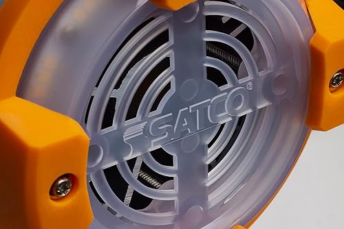 Miniatura 7 de Satco S13159 Hi-Pro LED - Luz de trabajo temporal colgante seleccionable de potencia seleccionable, interiorexterior, 120-277V, amarillo