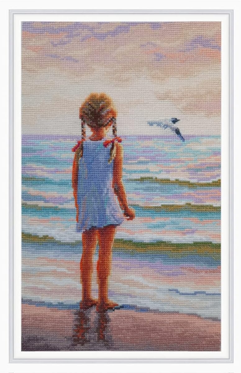RTO Counted Cross Stitch kit Girl and The sea M999