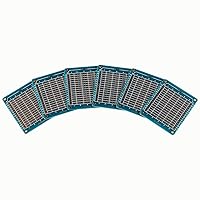 Vista 5 de QEBIDUM Paquete de 10 mini tablas de pan soldables para bricolaje electrónico, placa de prototipo de PCB para proyectos Arduino, placas Perma-Proto