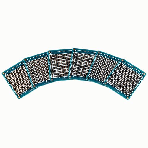 Miniatura 5 de QEBIDUM Paquete de 10 mini tablas de pan soldables para bricolaje electrónico, placa de prototipo de PCB para proyectos Arduino, placas Perma-Proto