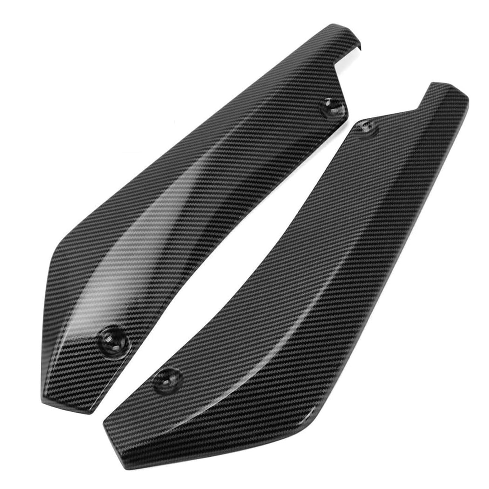 2 Pcs Car Rear Bumper Diffuser for BMW X6M E71 2009 2010 2011 2012 2013 2014, Rear Bumper Splitter Canard Protector, Car Exterior Accessories,Carbon Fiber Look