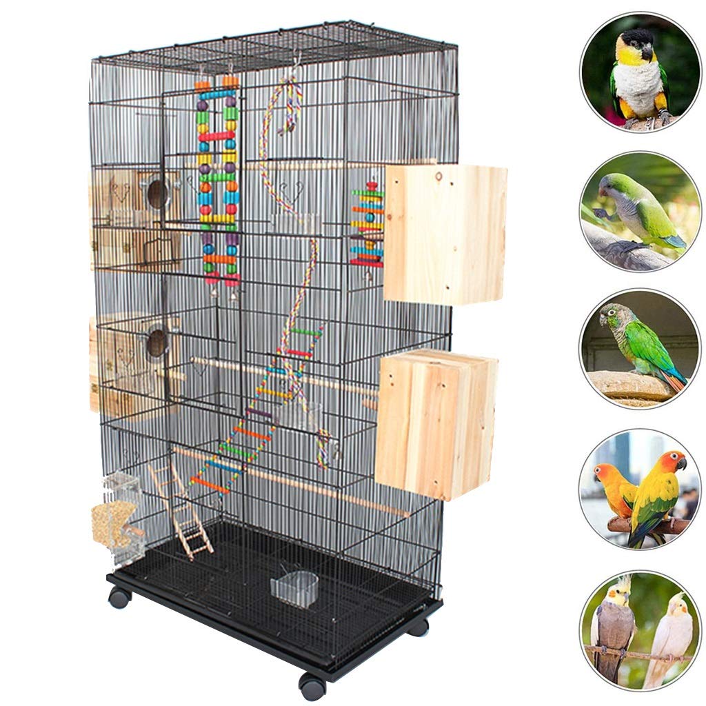 Buy YHRJ Flight cage for Parakeets Cockatiel Cages with Stand,Parrot