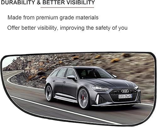 Miniatura 10 de Espejo de remolque lateral derecho del pasajero para espejos de remolque Dodge Ram 1500 2500 3500 4500 5500 2009-2020  Espejo convexo calefactado