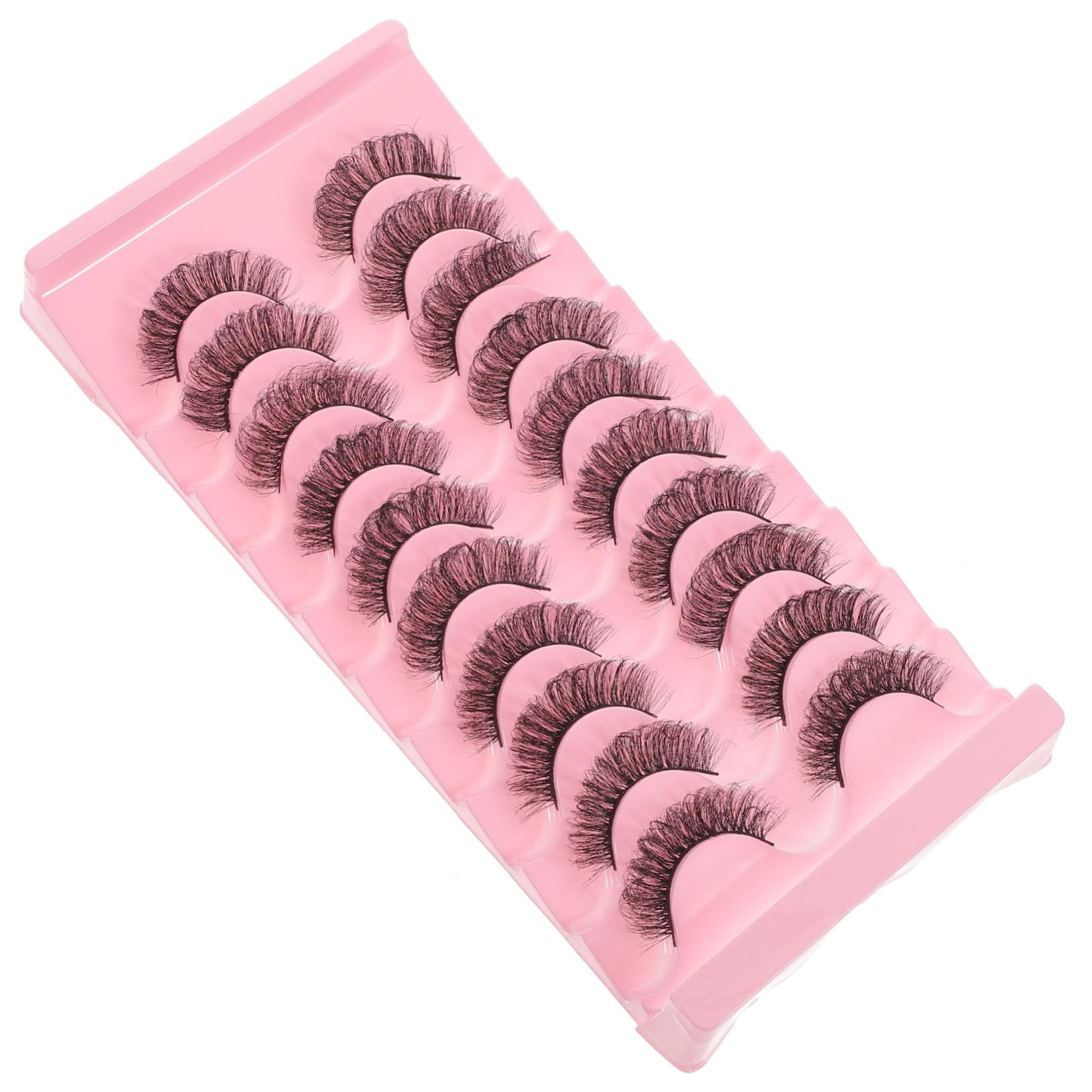 FOMIYES 5 Set Di Ciglia Finte Spesse Confezione Soffice E Finte Assistente Per Donne E Ragazze Ciglia Finte Naturali Accessori Per Il Trucco 10 Paia*5