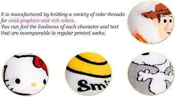 Kikiya Socks Smiley Face