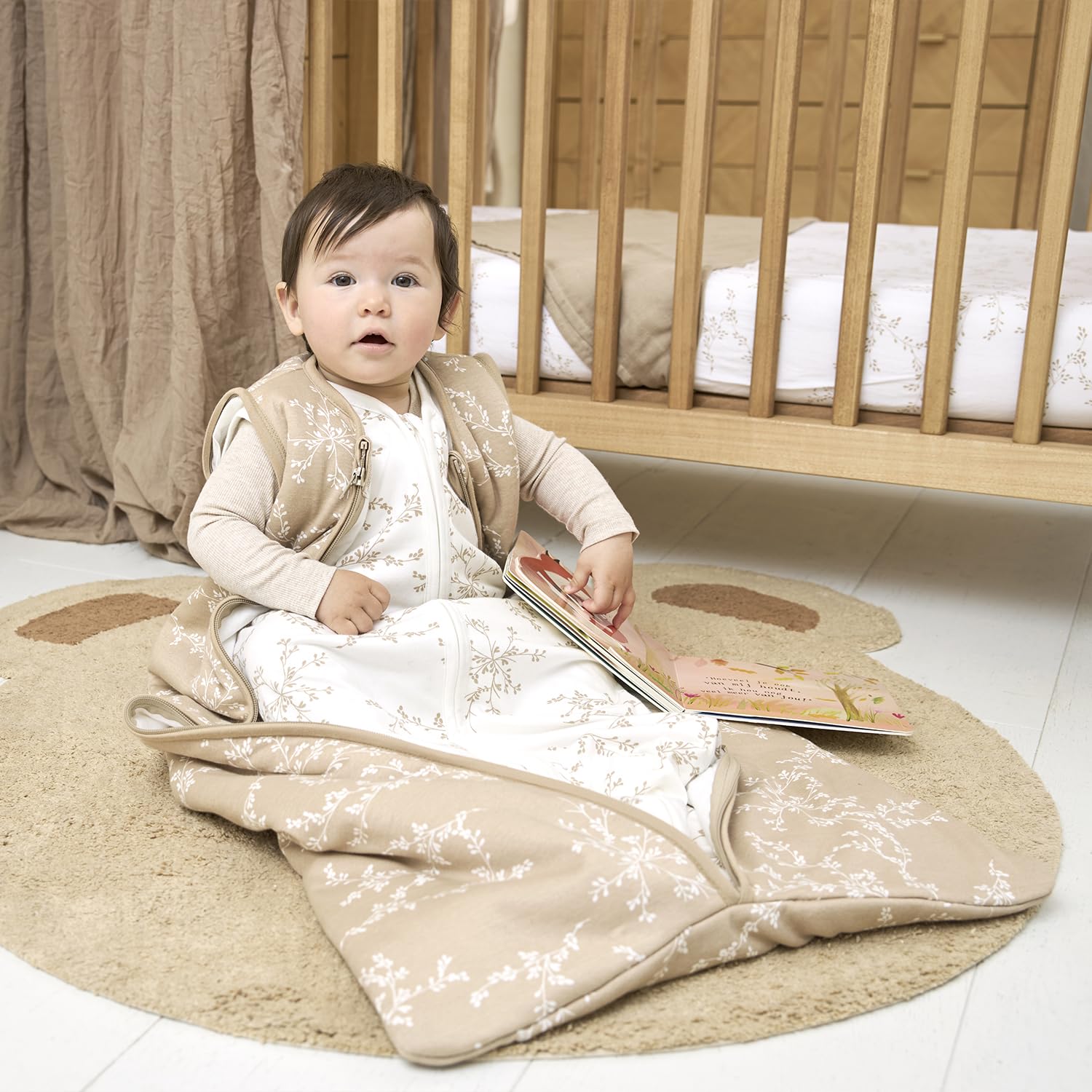 Meyco Baby Branches - Saco de dormir (4 estaciones, talla única)
