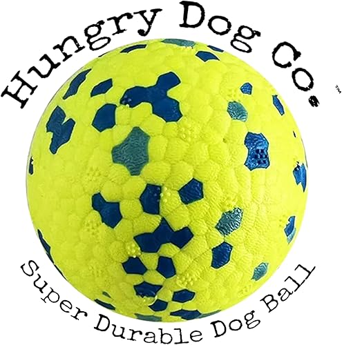 Hungry Dog Co. -Pelotas para perros súper duraderas de alta calidad - Juguetes seguros para perros para divertirse y jugar. Muy flexibles y