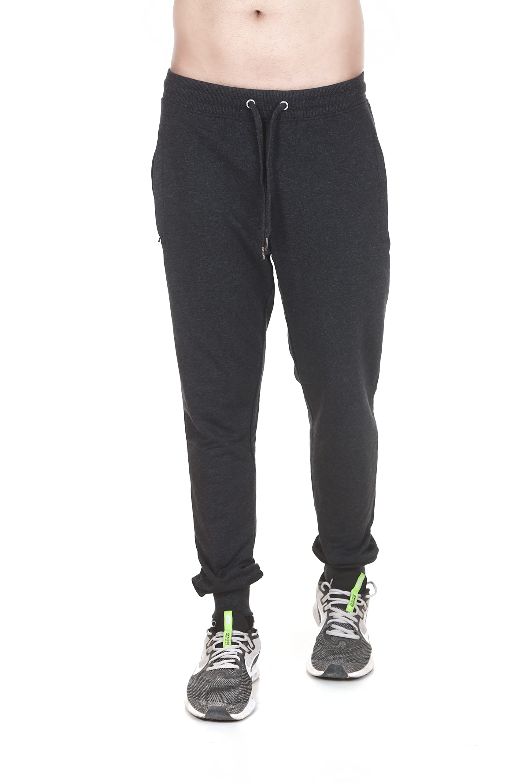 (Pack of 1 Men Boys Gym Wear Yoga Running Night wear Lounge Wear Dark Grey Jogger Trak Pant Pyjamas with Pocket-image-11