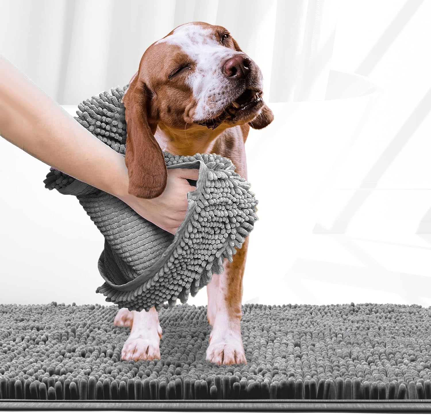 Muddy Mat® 2in1 Set ASSEENONTV Grey Microfiber Door