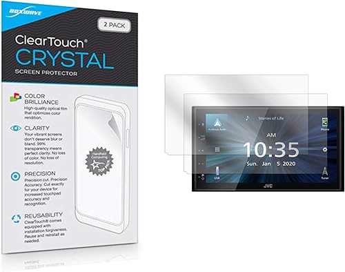 Miniatura 9 de BoxWave Protector de pantalla compatible con JVC KW-M560BT – ClearTouch Anti-reflejo (paquete de 2), antihuellas mate para JVC KW-M560BT, JVC
